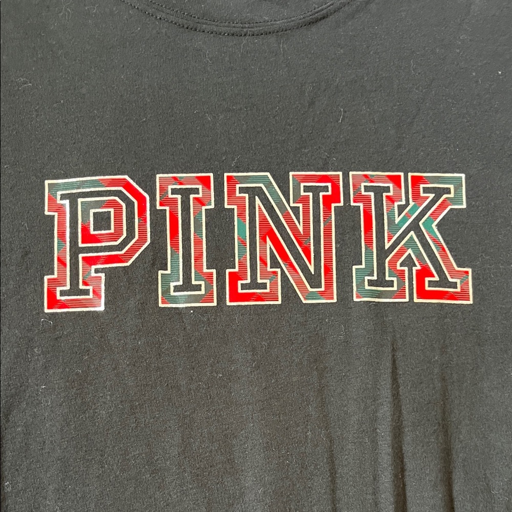 PINK Victoria's Secret Black Long Sleeve Tee - Picture 2 of 6